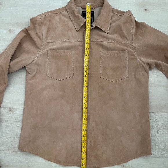 BLANK NYC 100% Goatskin Suede Men's Shirt Jacket Size XL - Picture 5 of 6